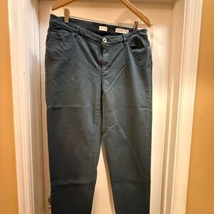 J. Jill Hunter Green Boyfriend Jeans